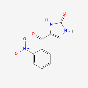 molecular formula C10H7N3O4 B15355754 4-(2-Nitrobenzoyl)-1,3-dihydro-2H-imidazol-2-one CAS No. 849454-35-9