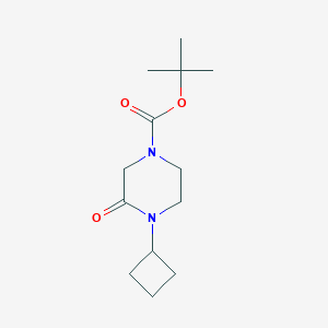 Tert-butyl 4-cyclobutyl-3-oxopiperazine-1-carboxylate