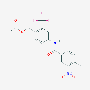 [4-[(4-Methyl-3-nitrobenzoyl)amino]-2-(trifluoromethyl)phenyl]methyl acetate