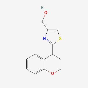 [2-(3,4-dihydro-2H-chromen-4-yl)-1,3-thiazol-4-yl]methanol