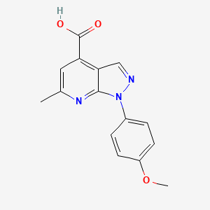 1-(4-Methoxyphenyl)-6-methylpyrazolo[3,4-b]pyridine-4-carboxylic acid