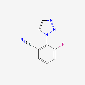 3-Fluoro-2-(triazol-1-yl)benzonitrile