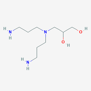 molecular formula C9H23N3O2 B15355828 3-[Bis(3-aminopropyl)amino]propane-1,2-diol CAS No. 62221-53-8