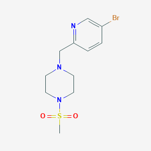 1-[(5-Bromopyridin-2-yl)methyl]-4-methylsulfonylpiperazine