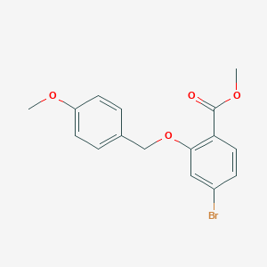 Methyl 4-bromo-2-[(4-methoxyphenyl)methoxy]benzoate