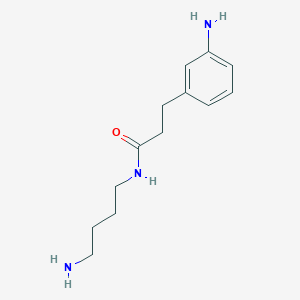 molecular formula C13H21N3O B15355869 N-(4-aminobutyl)-3-(3-aminophenyl)propanamide 