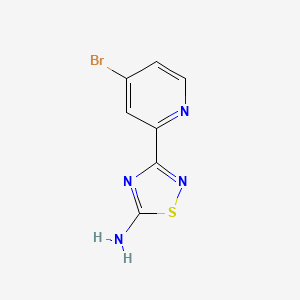 molecular formula C7H5BrN4S B15355883 3-(4-Bromopyridin-2-yl)-1,2,4-thiadiazol-5-amine 