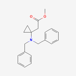 Methyl 2-[1-(dibenzylamino)cyclopropyl]acetate