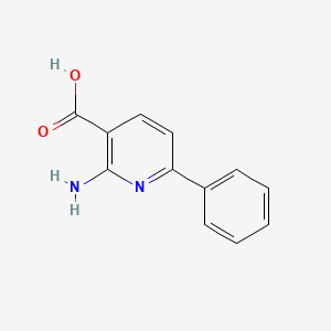 molecular formula C12H10N2O2 B15356015 2-Amino-6-phenylnicotinic acid 