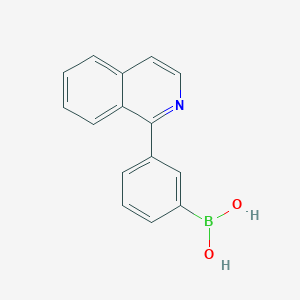 molecular formula C15H12BNO2 B15356021 (3-Isoquinolin-1-ylphenyl)boronic acid 