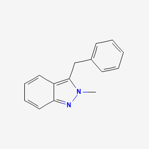 molecular formula C15H14N2 B15356041 3-Benzyl-2-methylindazole 