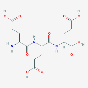 molecular formula C15H23N3O10 B15356044 2-[[2-[(2-Amino-4-carboxybutanoyl)amino]-4-carboxybutanoyl]amino]pentanedioic acid 