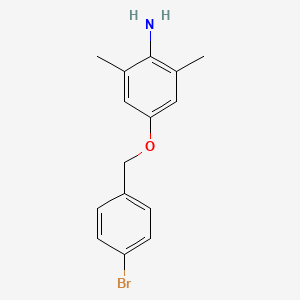 4-[(4-Bromophenyl)methoxy]-2,6-dimethylaniline