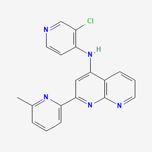 N-(3-chloropyridin-4-yl)-2-(6-methylpyridin-2-yl)-1,8-naphthyridin-4-amine