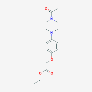 Ethyl 2-(4-(4-acetylpiperazin-1-yl)phenoxy)acetate