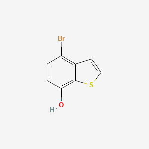 molecular formula C8H5BrOS B15356150 4-Bromo-1-benzothiophen-7-ol 