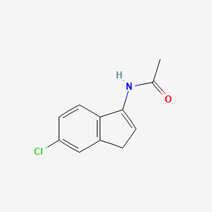 N-(5-chloro-3H-inden-1-yl)acetamide