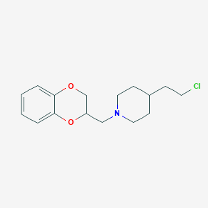 4-(2-Chloroethyl)-1-(2,3-dihydro-1,4-benzodioxin-3-ylmethyl)piperidine