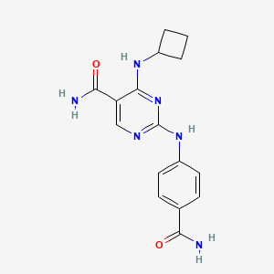 2-(4-carbamoylanilino)-4-(cyclobutylamino)pyrimidine-5-carboxamide