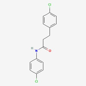 molecular formula C15H13Cl2NO B15356194 N,3-bis(4-chlorophenyl)propanamide 