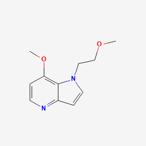 molecular formula C11H14N2O2 B15356214 7-Methoxy-1-(2-methoxyethyl)pyrrolo[3,2-b]pyridine 