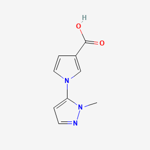 1-(1-methyl-1H-pyrazol-5-yl)-1H-pyrrole-3-carboxylic acid