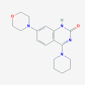 molecular formula C17H22N4O2 B15356268 7-morpholin-4-yl-4-piperidin-1-yl-1H-quinazolin-2-one 