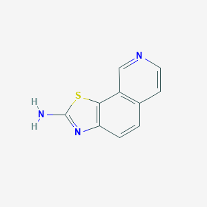 molecular formula C10H7N3S B153563 噻唑并[4,5-h]异喹啉-2-胺 CAS No. 35317-80-7
