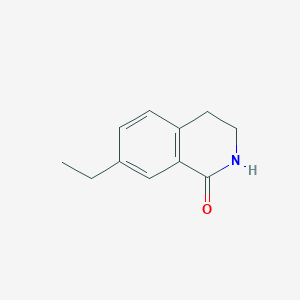 molecular formula C11H13NO B15356313 7-ethyl-3,4-dihydro-2H-isoquinolin-1-one 