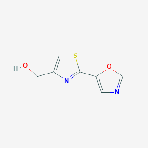 molecular formula C7H6N2O2S B15356317 (2-(Oxazol-5-yl)thiazol-4-yl)methanol 