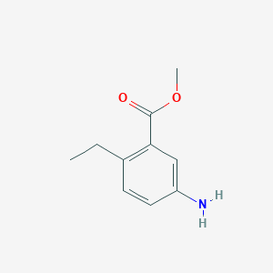 molecular formula C10H13NO2 B15356322 Methyl 5-amino-2-ethylbenzoate 