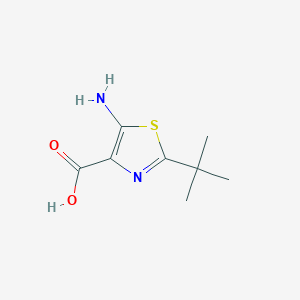 molecular formula C8H12N2O2S B15356327 5-Amino-2-tert-butylthiazole-4-carboxylic acid 