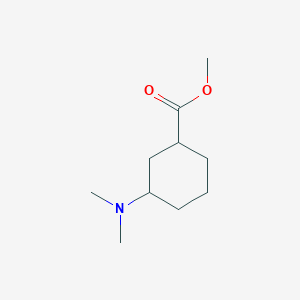 molecular formula C10H19NO2 B15356387 Methyl 3-(dimethylamino)cyclohexanecarboxylate CAS No. 36365-99-8