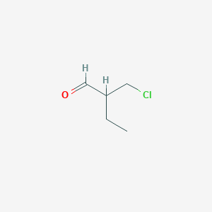 molecular formula C5H9ClO B15356479 2-(chloromethyl)Butanal 