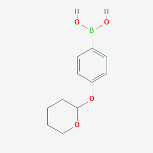 molecular formula C11H15BO4 B153565 4-(2-四氢吡喃氧基)苯硼酸 CAS No. 182281-01-2