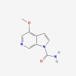 molecular formula C9H9N3O2 B15356511 4-Methoxypyrrolo[2,3-c]pyridine-1-carboxamide 