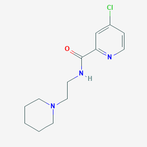 molecular formula C13H18ClN3O B15356519 4-chloro-N-(2-piperidin-1-ylethyl)pyridine-2-carboxamide 