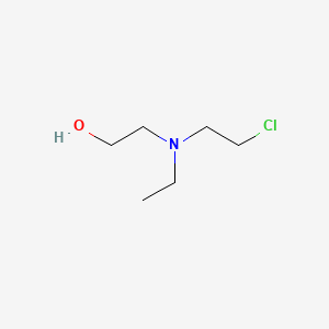 molecular formula C6H14ClNO B15356526 2-((2-Chloroethyl)ethylamino)ethanol CAS No. 4669-20-9