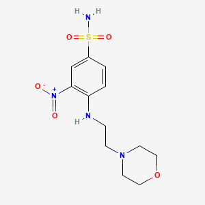 4-(2-Morpholin-4-ylethylamino)-3-nitrobenzenesulfonamide