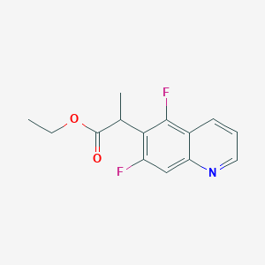 Ethyl 2-(5,7-difluoroquinolin-6-yl)propanoate