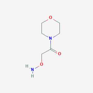 molecular formula C6H12N2O3 B15356644 2-Aminooxy-1-morpholin-4-ylethanone 