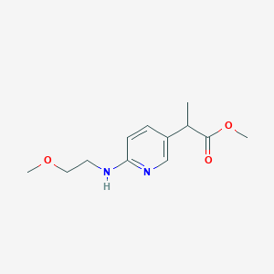 Methyl 2-(6-(2-methoxyethylamino)pyridin-3-yl)propanoate