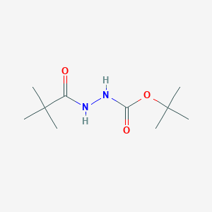 molecular formula C10H20N2O3 B15356694 Tert-butyl 2-pivaloylhydrazinecarboxylate 