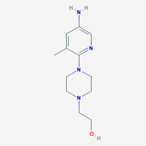 4-(5-amino-3-methyl-2-pyridinyl)-1-Piperazineethanol