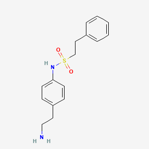 N-[4-(2-aminoethyl)phenyl]-2-phenylethanesulfonamide