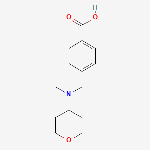 4-[[Methyl(oxan-4-yl)amino]methyl]benzoic acid