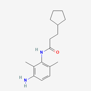 N-(3-amino-2,6-dimethylphenyl)-3-cyclopentylpropanamide