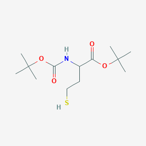 molecular formula C13H25NO4S B15356871 tert-Butyl N-(tert-butoxycarbonyl)homocysteinate CAS No. 630108-94-0