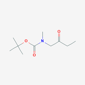 molecular formula C10H19NO3 B15356955 tert-butyl N-methyl-N-(2-oxobutyl)carbamate 