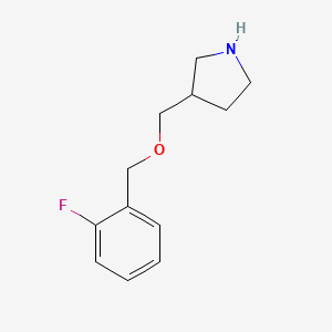 3-[(2-Fluorophenyl)methoxymethyl]pyrrolidine